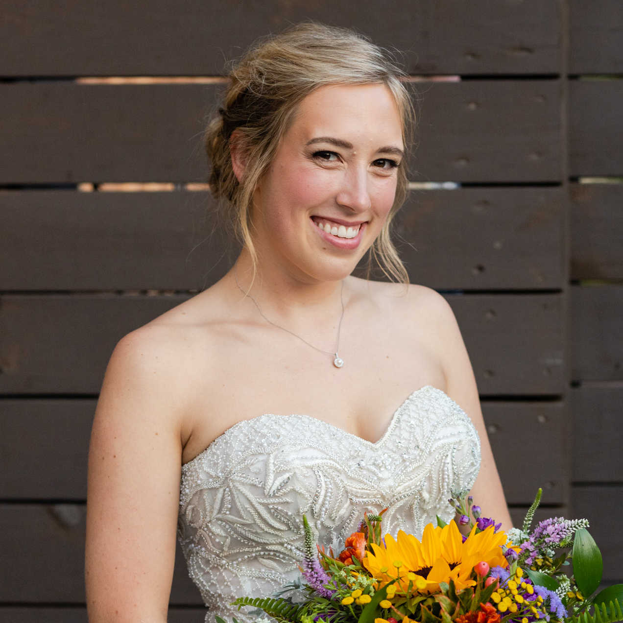 Natural Bridal Makeup Flowers