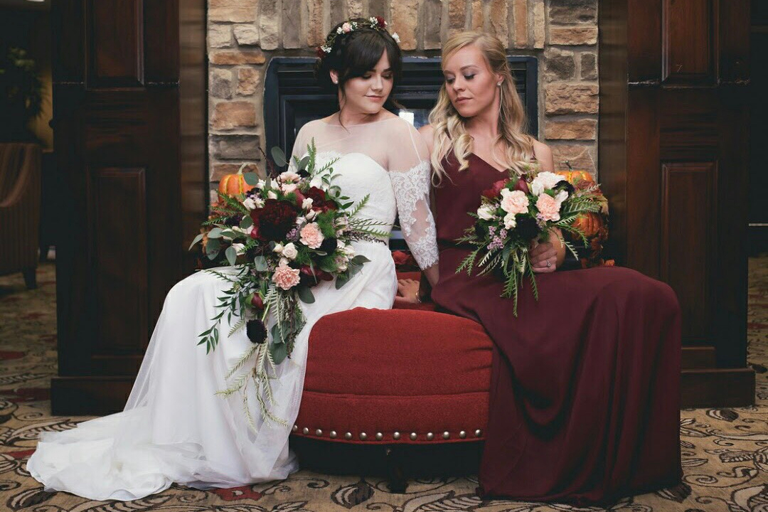 Bridal Makeup and flowers